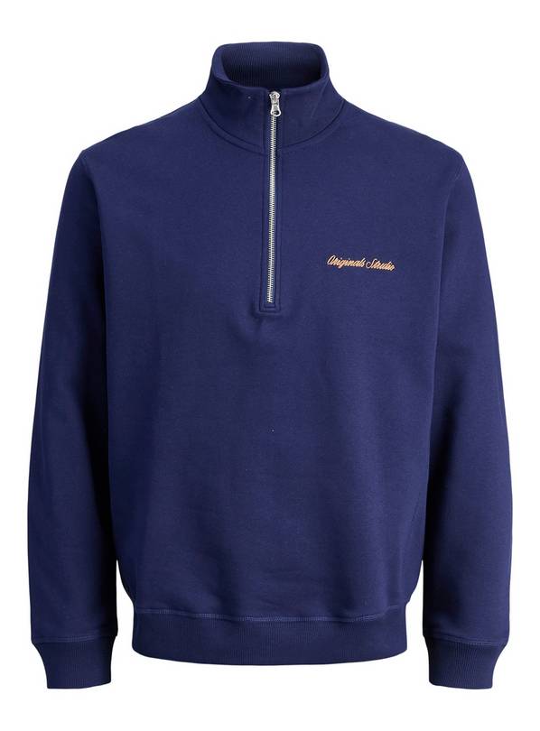 JACK & JONES JUNIOR Morrebro Emb Quarter Zip Sweatshirt 12 years